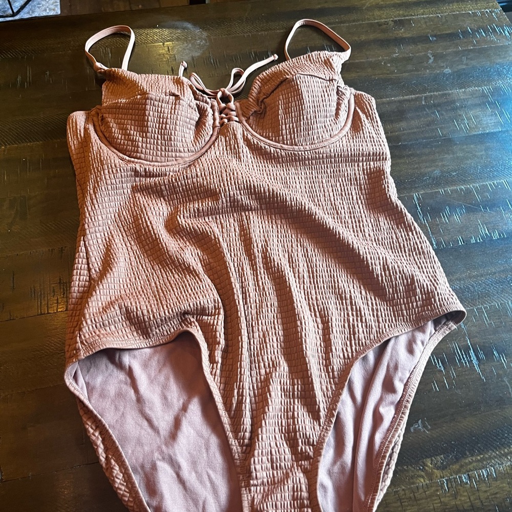 Women's Tan swimsuit